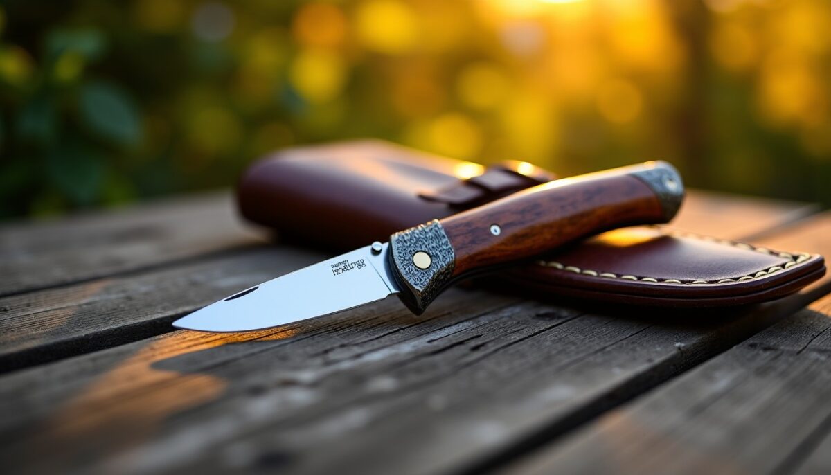 Couteau pliant fait main : l'indispensable robuste et élégant pour homme